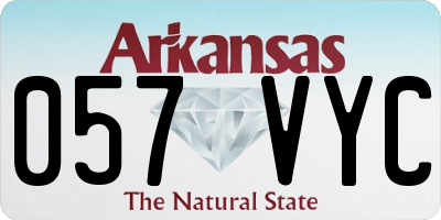 AR license plate 057VYC