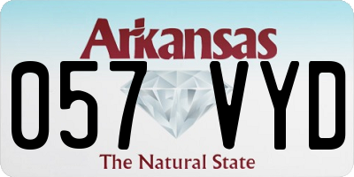 AR license plate 057VYD