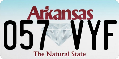 AR license plate 057VYF