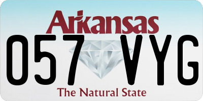 AR license plate 057VYG
