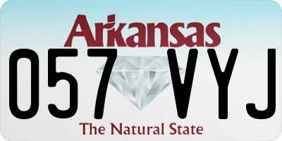 AR license plate 057VYJ