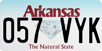 AR license plate 057VYK