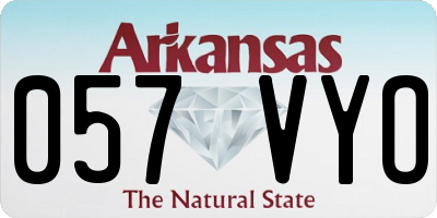 AR license plate 057VYO