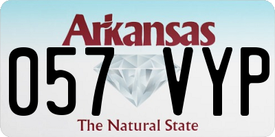 AR license plate 057VYP
