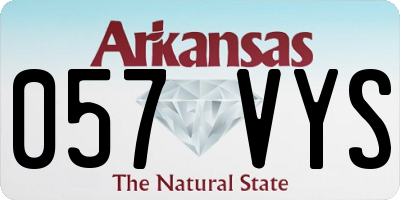 AR license plate 057VYS