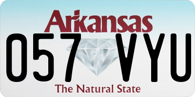 AR license plate 057VYU