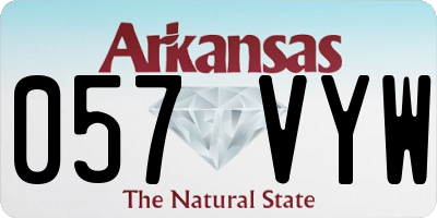 AR license plate 057VYW