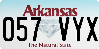 AR license plate 057VYX