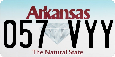 AR license plate 057VYY