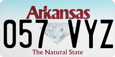 AR license plate 057VYZ