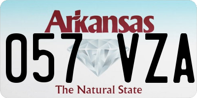 AR license plate 057VZA