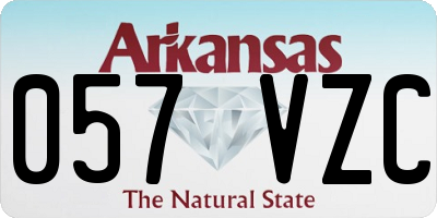 AR license plate 057VZC