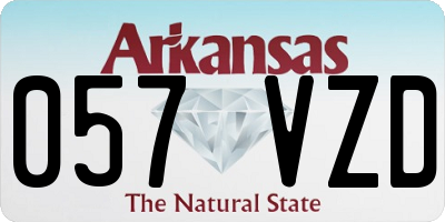 AR license plate 057VZD
