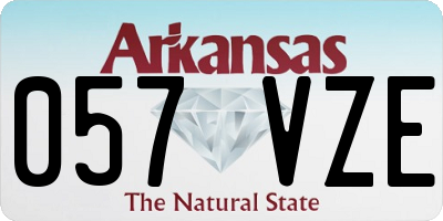AR license plate 057VZE