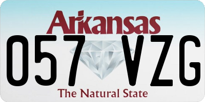 AR license plate 057VZG