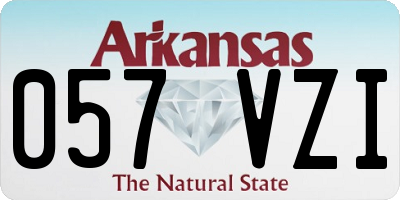 AR license plate 057VZI