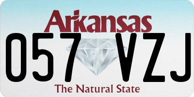 AR license plate 057VZJ