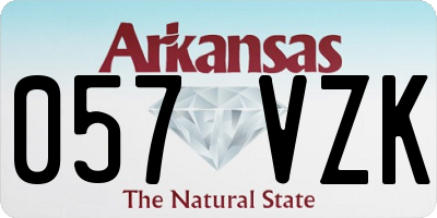 AR license plate 057VZK
