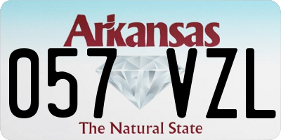 AR license plate 057VZL