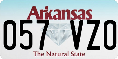 AR license plate 057VZO