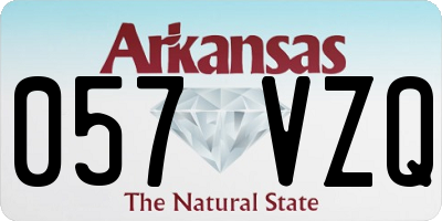AR license plate 057VZQ