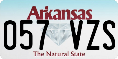 AR license plate 057VZS