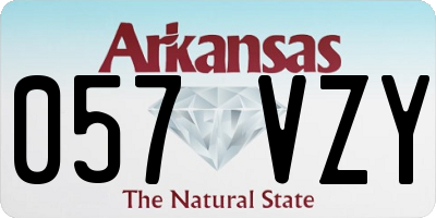 AR license plate 057VZY