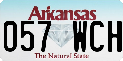 AR license plate 057WCH