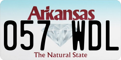 AR license plate 057WDL
