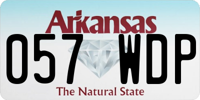 AR license plate 057WDP