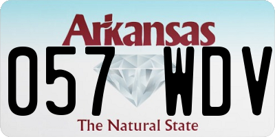 AR license plate 057WDV
