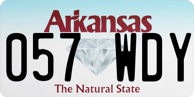 AR license plate 057WDY