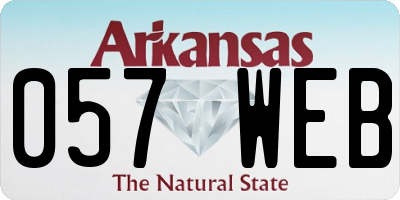 AR license plate 057WEB