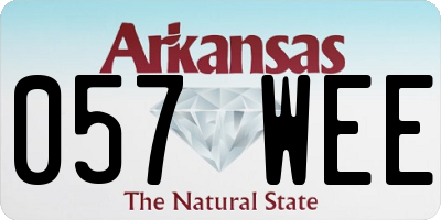 AR license plate 057WEE