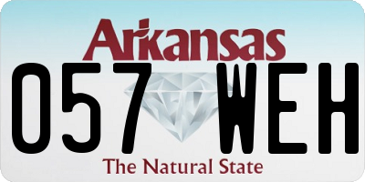 AR license plate 057WEH