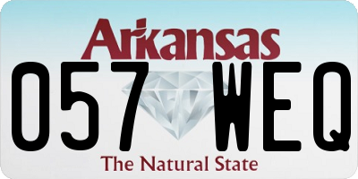 AR license plate 057WEQ