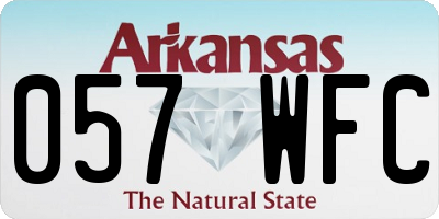 AR license plate 057WFC