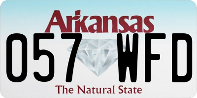AR license plate 057WFD