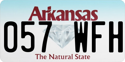 AR license plate 057WFH