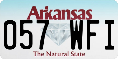 AR license plate 057WFI