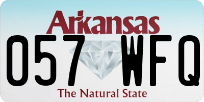 AR license plate 057WFQ