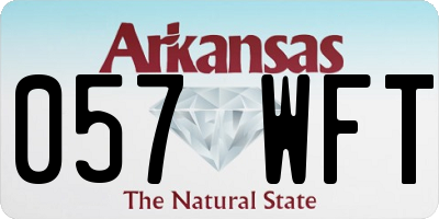 AR license plate 057WFT