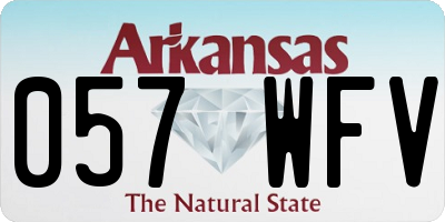 AR license plate 057WFV