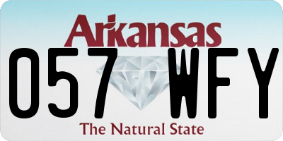 AR license plate 057WFY