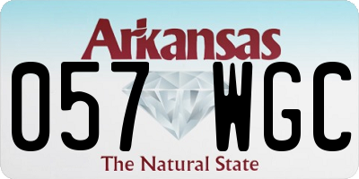AR license plate 057WGC