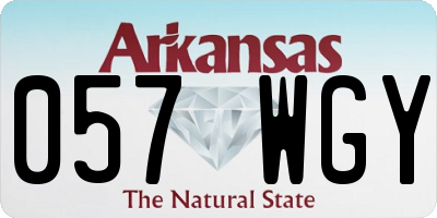 AR license plate 057WGY