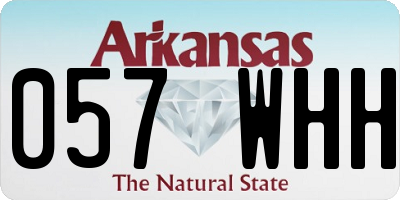 AR license plate 057WHH