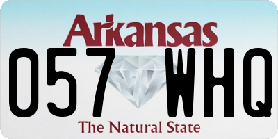 AR license plate 057WHQ