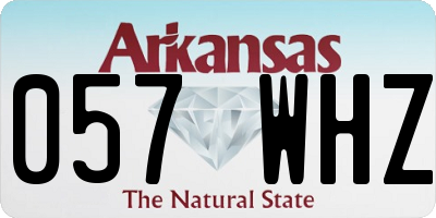 AR license plate 057WHZ