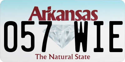 AR license plate 057WIE